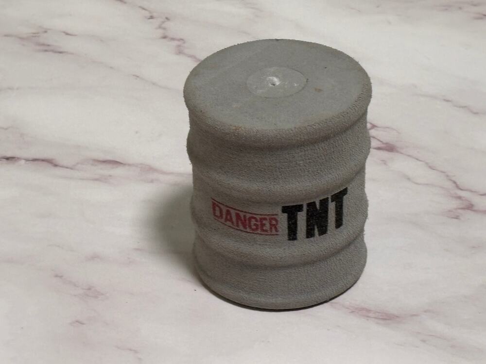 Danger TNT Barrels Foam Targets Sling Shot 3" Tall Toy Replacement Sharper Image